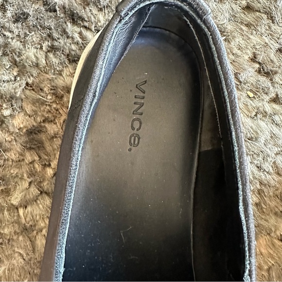 Vince leather slip on shoes main image 5